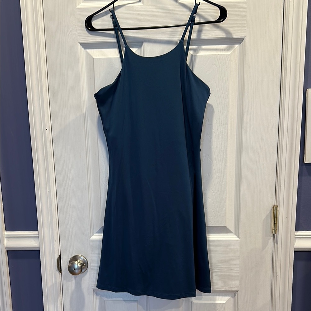 Girlfriend Collective Navy Mini Dress